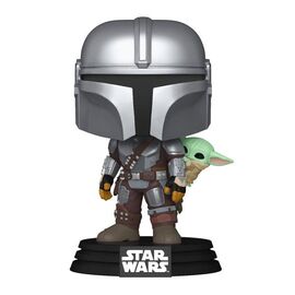 MANDALORIAN & GROGU - POP Star Wars N° 818 - Mandalorian With Grogu