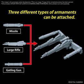 GUNDAM -Option Parts Set Gunpla 07 (Powered Arms Powereder) -Model Kit