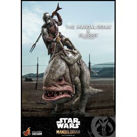 STAR WARS - Mandalorian & Blurrg - Pack 2 figures 37cm