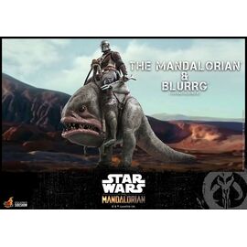 STAR WARS - Mandalorian & Blurrg - Pack 2 figures 37cm