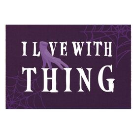WEDNESDAY - I live with Thing - Doormat