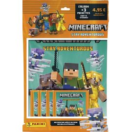 MINECRAFT - Panini Starter Pack (1 album + 3 packets)