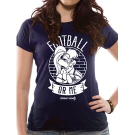 LOONEY TUNES - T-Shirt IN A TUBE- Football or Me GIRL (S)