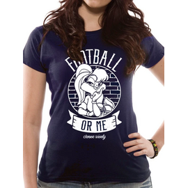 LOONEY TUNES - T-Shirt IN A TUBE- Football or Me GIRL (S)