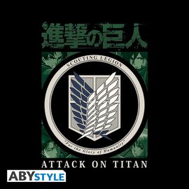 ATTACK ON TITAN - T-Shirt Scout Legion Unisex black (XS)