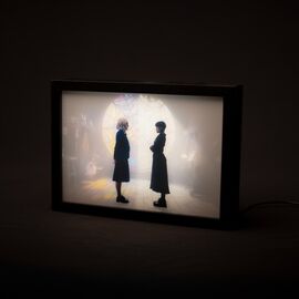 WEDNESDAY & ENID - Ophelia Hall - Framed LED Print 28x20x5cm