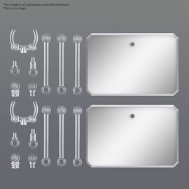 GUNDAM - Action Base 6 (Clear Color) Mirror Stickers Set - Model Kit