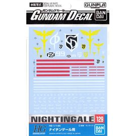 GUNDAM - Gundam Decal 129 HG 1/144 Nightingale - Model Kit
