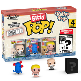RETRO TOYS - Bitty Pop 4 Pack 2.5cm - Mr Monopoly