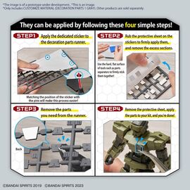 GUNDAM - Customize Material (Decoration Parts 1 Gray) - Model Kit