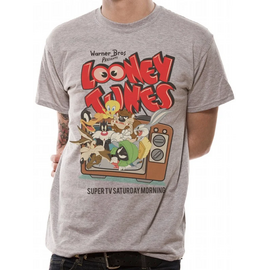 LOONEY TUNES - T-Shirt IN A TUBE- Retro TV (L)