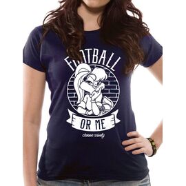 LOONEY TUNES - T-Shirt IN A TUBE- Football or Me GIRL (XL)