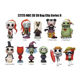 NBX - Series 9 - 3D Foam Bag Clip (Display 24 Pcs)