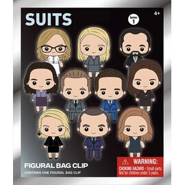 SUIT SERIES - Series 1 - 3D Foam Bag Clip (Display 24 Pcs)