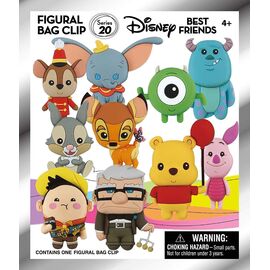 DISNEY - Best Friends Series 20 - 3D Foam Bag Clip (Display 24 Pcs)