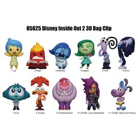 INSIDE OUT 2 - Series 1 - 3D Foam Bag Clip (Display 24 Pcs)