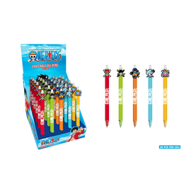 ONE PIECE - Head Topper Erasable Gel Pen (Display of 30 pcs)