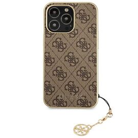 Guess GUHCP13LGF4GBR iPhone 13 Pro / 13 6.1 "brown / brown hardcase 4G Charms Collection
