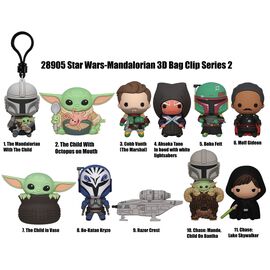 STAR WARS - Mandalorian Series 2 - 3D Foam Bag Clip (Display 24 Pcs)
