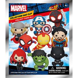 MARVEL - Classic 3D - 3D Foam Bag Clip (Display 24 Pcs)