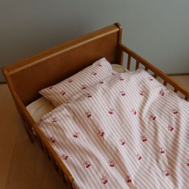 By Mats - Cherry Bow Baby Bed Linen Set - 70x100 cm and 40x45 cm (MAT270) / Baby and Children