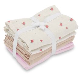 Vanilla Copenhagen - Muslins 6-pack Lady Lovebug - Milk, Beige, Blue - 70 x 70 cm / Baby and Children