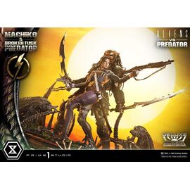 Aliens vs. Predator (Comic) Ultimate Premium Masterline Statue 1/4 Machiko & Broken Tusk Predator Deluxe Version 84 cm