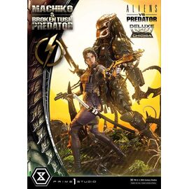 Aliens vs. Predator (Comic) Ultimate Premium Masterline Statue 1/4 Machiko & Broken Tusk Predator Deluxe Version 84 cm