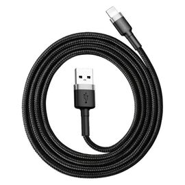 Cable Lightning USB Baseus Cafule 1.5A 2m (gray and black)