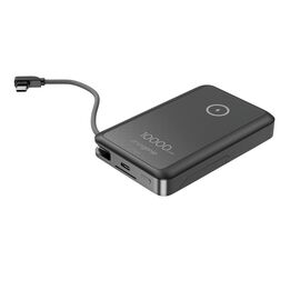 Gembird PB10-WPC15MS-01 Magnetic wireless powerbank with integrated stand, 15W, 10000 mAh, black