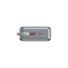 Gembird PB20-PD65-LCD-01 Fast charging power bank with integrated cables, 65W, 20000 mAh, black