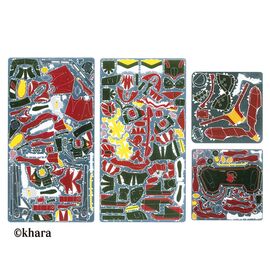 EVANGELION - Unit 02 - Metallic Nano Puzzle 16.5cm