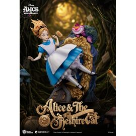 DISNEY - Alice & Cheshire Cat - Statue Master Craft 40cm
