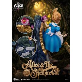 DISNEY - Alice & Cheshire Cat - Statue Master Craft 40cm