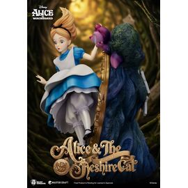 DISNEY - Alice & Cheshire Cat - Statue Master Craft 40cm
