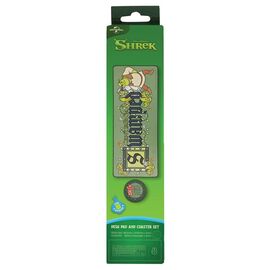 SHREK - XL Desktop Mat + 1 Coaster