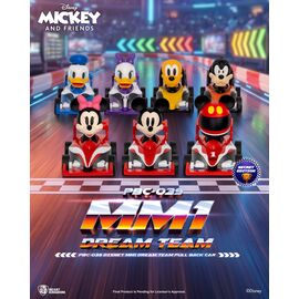 DISNEY - MM1 Dream Teal Pull Black Car - Set 6 Figure Blind Box 5cm