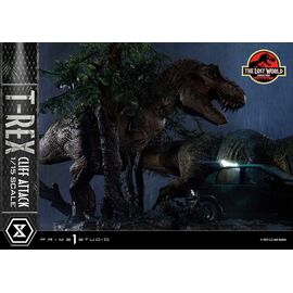 JURASSIC PARK THE LOST WORLD - T-Rex Cliff Attack -Statue 1/15 53cm