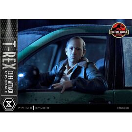 JURASSIC PARK THE LOST WORLD - T-Rex Cliff Attack -Statue 1/15 53cm