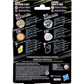 BEYBLADE X - Gale Wyvern 3-60T & Sword Dran 3-80B Dual Pack