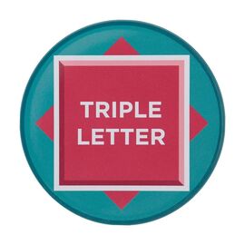 SCRABBLE - 4 Embossed Metal Coasters