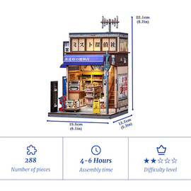 MINIATURE HOUSE - DIY- Beika-Cho - 288pc + LED Light