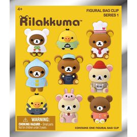 RILAKKUMA - Series 1 - 3D Foam Bag Clip (Display 24 Pcs)
