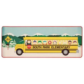 SOUTH PARK - Elementary School Bus - XL Desktop Mat + 1 Coaster