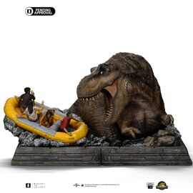 JURASSIC WORLD - T-rex River Attack - Statue demi Art Scale 1/20 22cm