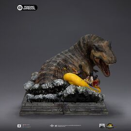 JURASSIC WORLD - T-rex River Attack - Statue demi Art Scale 1/20 22cm