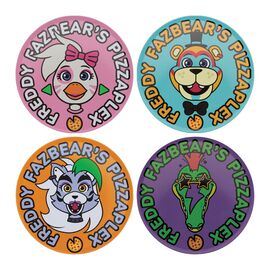 FIVE NIGHTS AT FREDDDY'S - 4 Embossed Metal Coasters