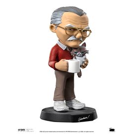 MARVEL - Stan Lee with Grumpy Cat - Figure Mini Co. 15cm