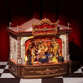 BOOK NOOK KIT - DIY - Animal Carnival - 413pc + LED Light