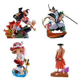 ONE PIECE - Logbox Re Birth Wano Kuni - 4 Statue Set Petitrama 9cm